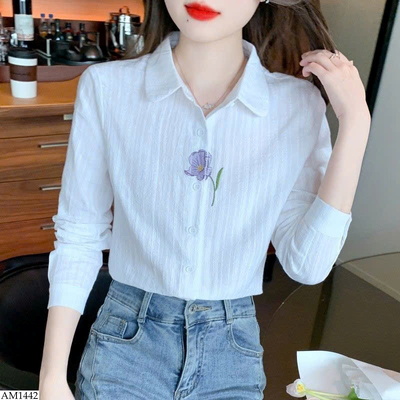 AM1442 ÁO SƠ MI HOA CHO NỮ