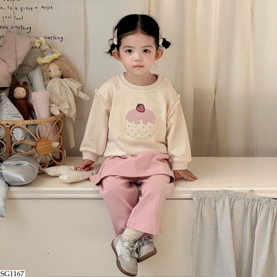 SG1167 SET ÁO NỈ MIX QUẦN ỐNG LOE