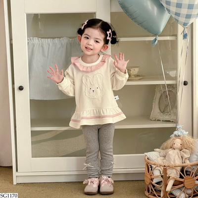 SG1170 SET ÁO NỈ THỎ MIX QUẦN LEGGING