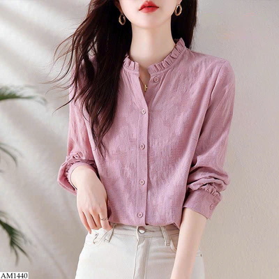 AM1440 ÁO SƠ MI CỔ BÈO NỮ