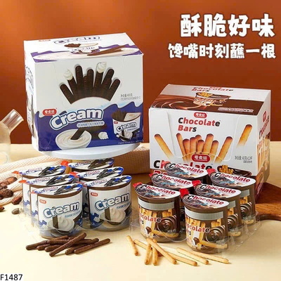 F1487 SET 6 HỘP BÁNH QUE CHẤM SỐT SIÊU NGON