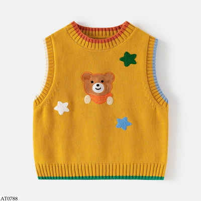 AT0788 ÁO GILE LEN GẤU SAO WELLKIDS