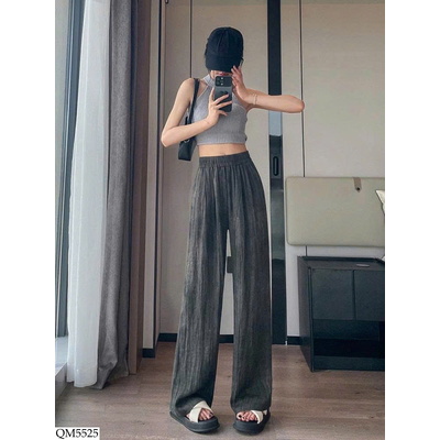 QM5525 QUẦN ỐNG SUÔNG DÁNG RŨ CHO NỮ