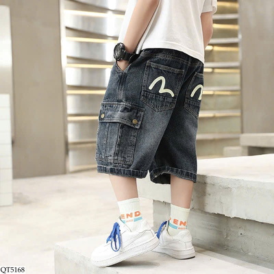 QT5168 QUẦN SHORT JEAN CHO BÉ TRAI
