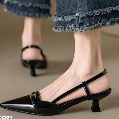 GM0423 SANDAL CAO GÓT MŨI NHỌN NỮ