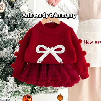SG1252 SET ÁO LEN NƠ MIX CV TUTU BG
