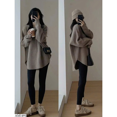 AM1491 ÁO LEN VẠT ĐUÔI TÔM