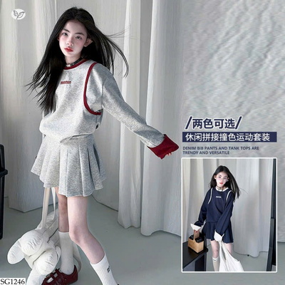 SG1246 SET ÁO VÁY XẾP LY BG