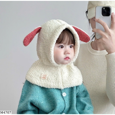 M4707 MŨ LEN CHÙM CỔ CHO BÉ