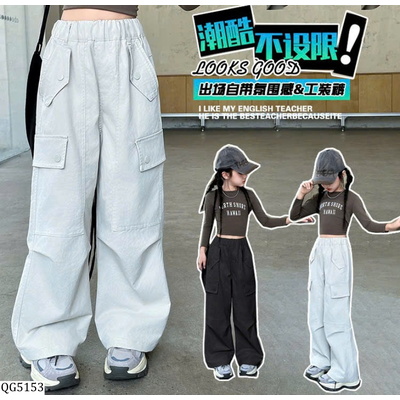 QG5153 QUẦN SUÔNG TÚI HỘP BÉ GÁI