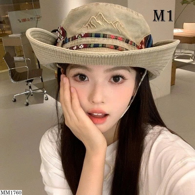 MM1760 MŨ BUCKET VẢI DÁNG CAO BỒ