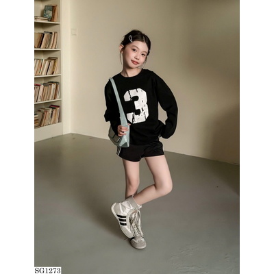 SG1273 SET ÁO DÀI TAY SỐ 3 MIX QUẦN BG
