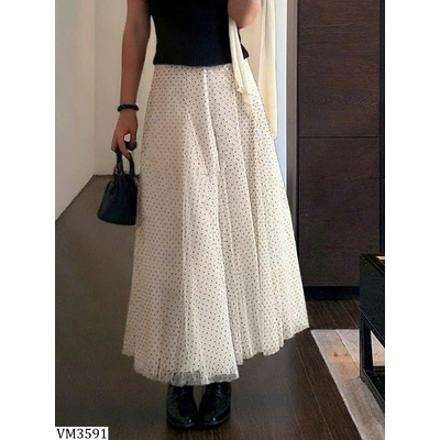 VM3591  CHÂN VÁY CHẤM BI ANNA