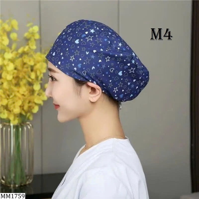 MM1759  MŨ VẢI ĐỘI ĐẦU HỌA TIẾT HOA