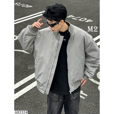 AB2324  ÁO KHOÁC NAM DÁNG BOMBER DÀY DẶN