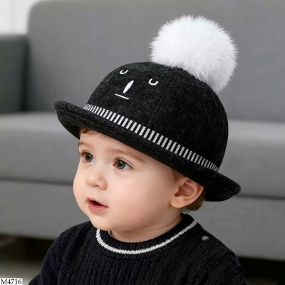 M4716 MŨ VÀNH TRÒN QUẢ BÔNG CHO BÉ