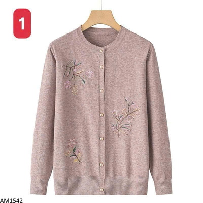 AM1542 ÁO CARDIGAN LEN NỮ TRUNG NIÊN