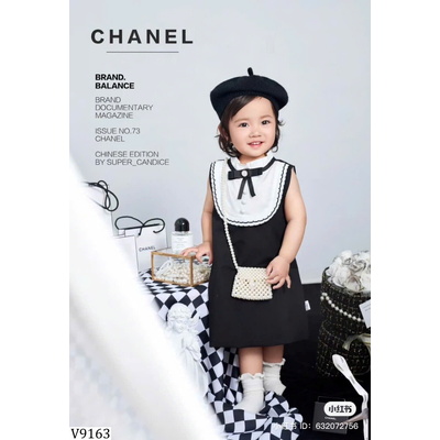 V9163 VÁY BÉ GÁI CỔ NƠ DÁNG TIỂU THƯ NINGLI
