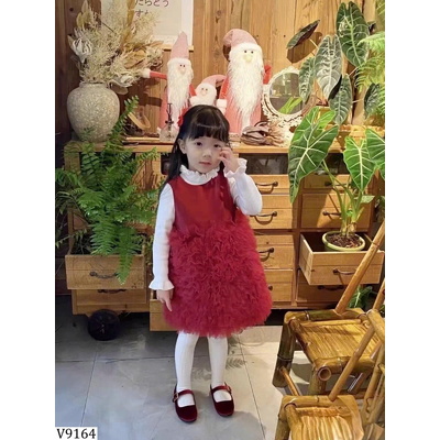 V9164    VÁY ĐỎ TUTU NINGLI