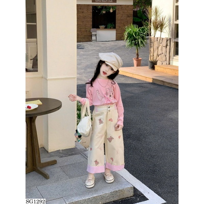 SG1292 SET ÁO MÈO CON MIX QUẦN GẤU BG
