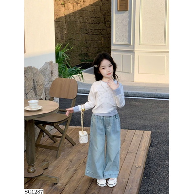 SG1287 SET ÁO GIẢ 2 MẢNH MIX QUẦN JEANS BG