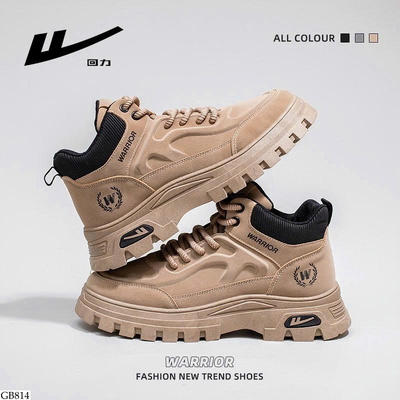 GB814 GIÀY SNEAKER CỔ CAO WARRIOR ĐẾ RĂNG CƯA