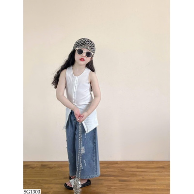 SG1300 SET ÁO DÁNG DÀI MIX QUẦN BG