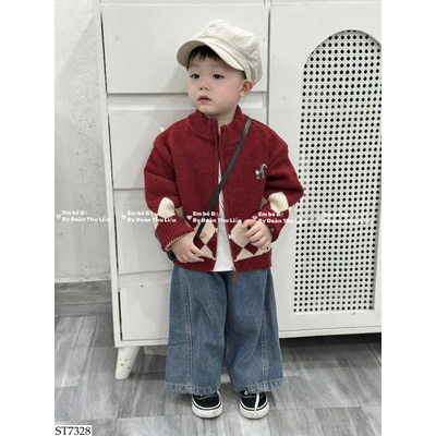 ST7328 SET ÁO LEN MAIBAO MIX QUẦN JEAN ADBABY