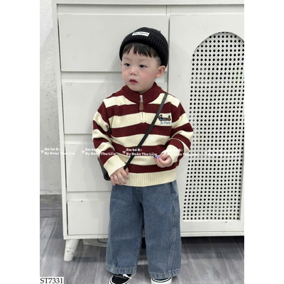 ST7331 SET ÁO LEN MAIBAO MIX QUẦN JEAN ADBABY