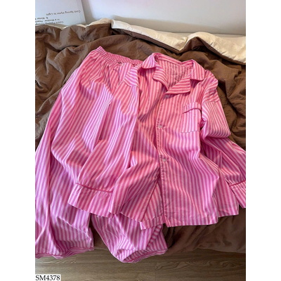 SM4378 BỘ MẶC NHÀ KẺ HỒNG