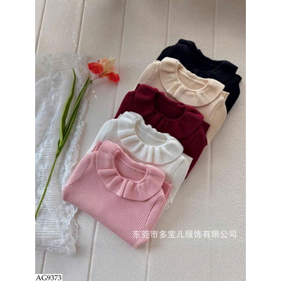 AG9373 ÁO LEN CỔ BÚP BÊ BG