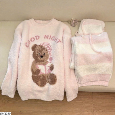 SM4380 BỘ NGỦ LÔNG HÌNH GẤU CUTE