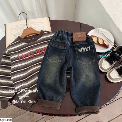 QT5198 QUẦN JEANS LÓT LÔNG BT MUYE