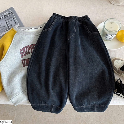 QT5204 QUẦN JEANS BO GẤU BT MUYE