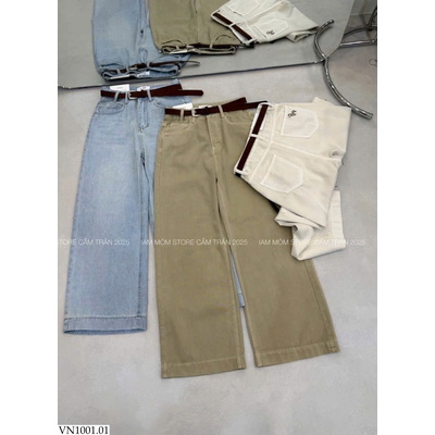 VN1001.01 QUẦN JEANS SUÔNG THÊU