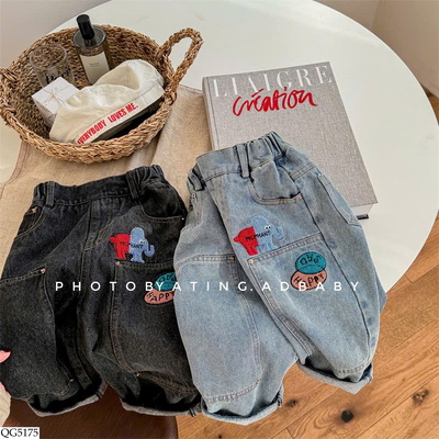 QG5175 QUẦN JEAN HAREM CHO BÉ GÁI