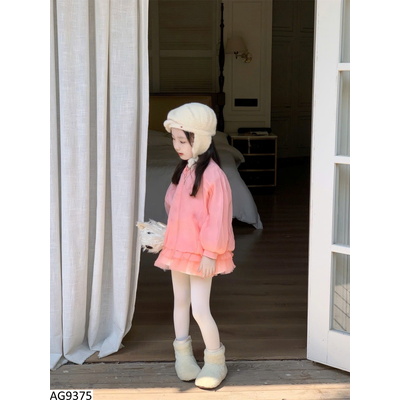 AG9375 ÁO KHOÁC PHỐI REN CHO BÉ GÁI