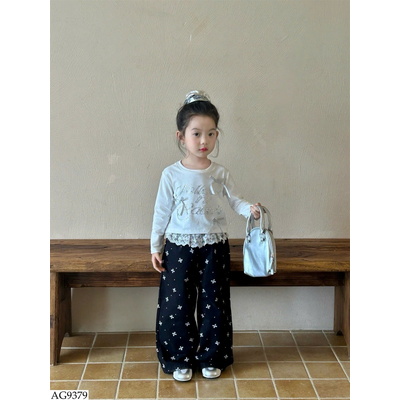 AG9379 ÁO THUN ĐÍNH NƠ BG