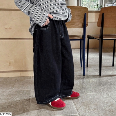 QT5227 QUẦN JEANS ỐNG RỘNG BT AOAOKIDS