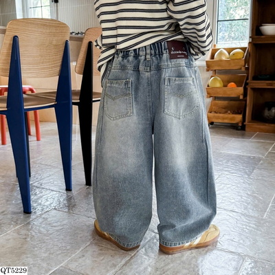 QT5229 QUẦN JEANS ỐNG RỘNG BT AOAOKIDS