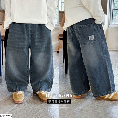 QT5226 QUẦN JEANS ỐNG RỘNG BT AOAOKIDS