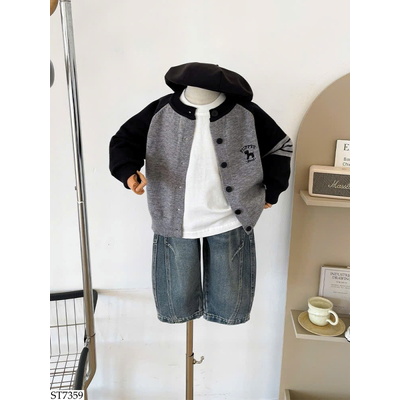 ST7359 ÁO KHOÁC PHỐI QUẦN JEAN CHO BT