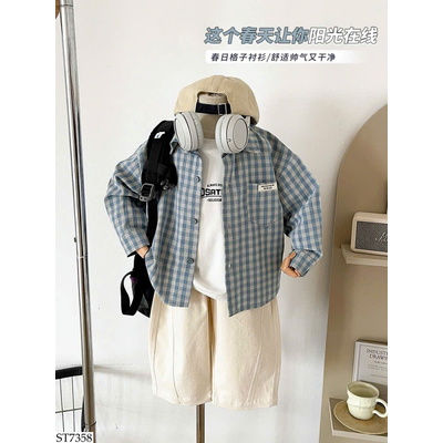 ST7358 ÁO SƠ MI PHỐI QUẦN CHO BT