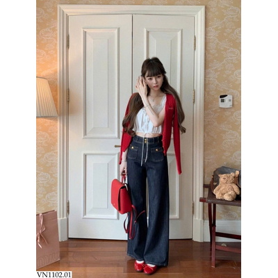 VN1102.01 QUẦN JEAN SUÔNG CHO NỮ