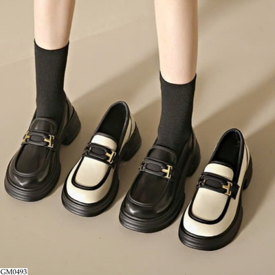 GM0493 GIÀY LOAFER ĐẾ DÀY KHÓA KIM LOẠI