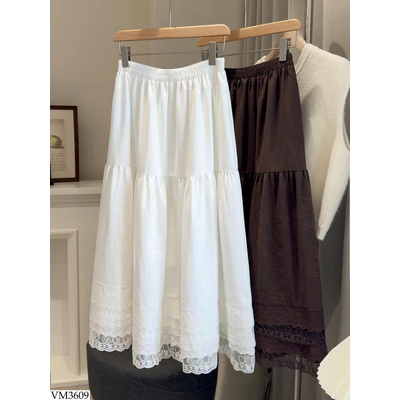 VM3609 CHÂN VÁY DÀI REN TẦNG ANNA