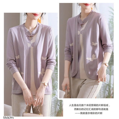 SM4391 SET ÁO LEN CHO NỮ TRUNG NIÊN