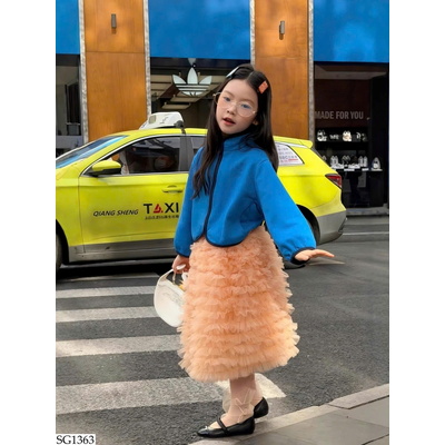 SG1363 ÁO PHỐI CHÂN VÁY CHO BÉ