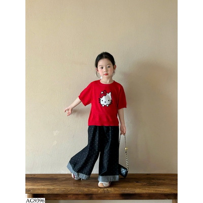 AG9396 ÁO PHÔNG MÈO KITTY BG