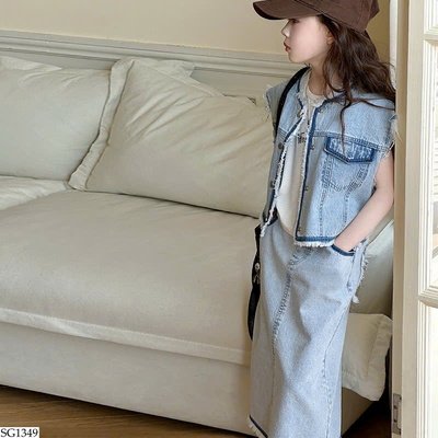 SG1349 BỘ VÁY JEAN BG